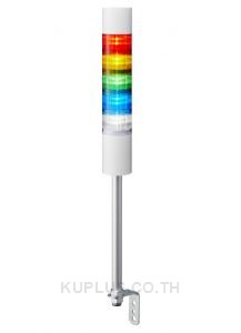 LR6 LED Pre-Configured Beacon Tower With Buzzer, 5 Light Elements, Amber, Blue, Green, Red, White, 24 V dc