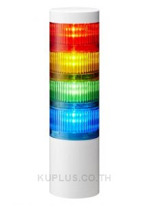   LR7-402WJNW-RYGB70mm 4-tier, UL CE IP65 DC 24V, Direct Mount with Cable, No Flashing/Buzzer, Off-white  