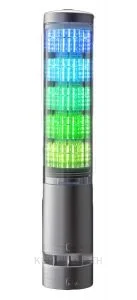 Tower Light, Ø60mm, LED, 24VDC, Silver,