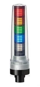 Tower Light, Ø70mm, IP69K, Silver, 24VDC, RYG,