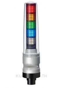 Tower Light Ø70mm, RYGBC, Silver, Steady/Alarm,