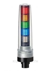 Tower Light Ø70mm, RYGBC, Silver, Steady,