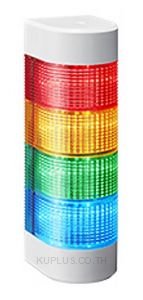 Patlite WME-4M2DFB-RYGB Light Tower,4-tier,wall mnt,AC100-240V,cont,flash,alarm,Red,Y,GRN,blue