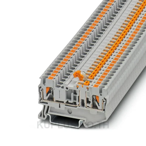 Phoenix Contact PT 2,5-MT เทอร์มินัลบล็อกแบบมีดตัดต่อ (3210156) ขนาดสาย 2.5 mm² กระแส 20 A แรงดัน 400 V ต่อแบบ Push-in สีเทา