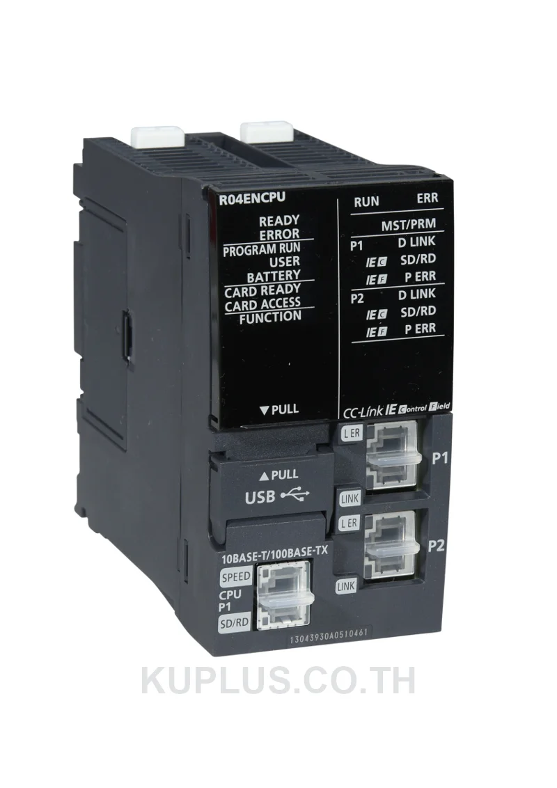 Mitsubishi MELSEC iQ-R R04ENCPU ซีพียู PLC 40K Steps พร้อม Ethernet และ CC-Link IE
