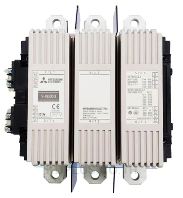 แมกเนติกคอนแทคเตอร์ (Magnetic Contactor) Mitsubishi S-N600 330kW หน้าสัมผัสช่วย 2NO+2NC คอยล์ 220V AC