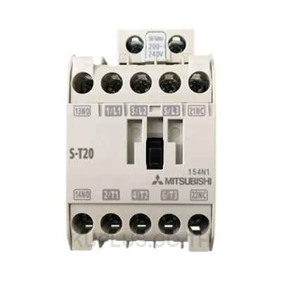 Mitsubishi Magnetic Contactor S-T20, 7.5kW, 1NO+1NC auxiliary contacts, 500V AC coil