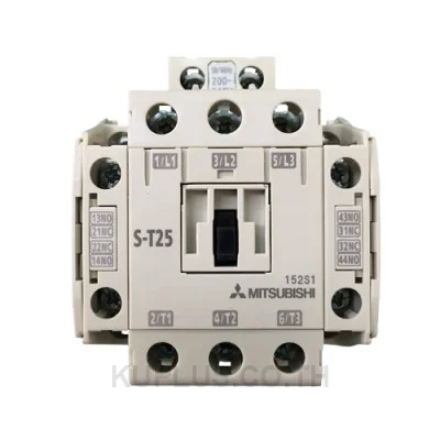 Mitsubishi Magnetic Contactor S-T25, 15kW, 2NO+2NC auxiliary contacts, 500V AC coil
