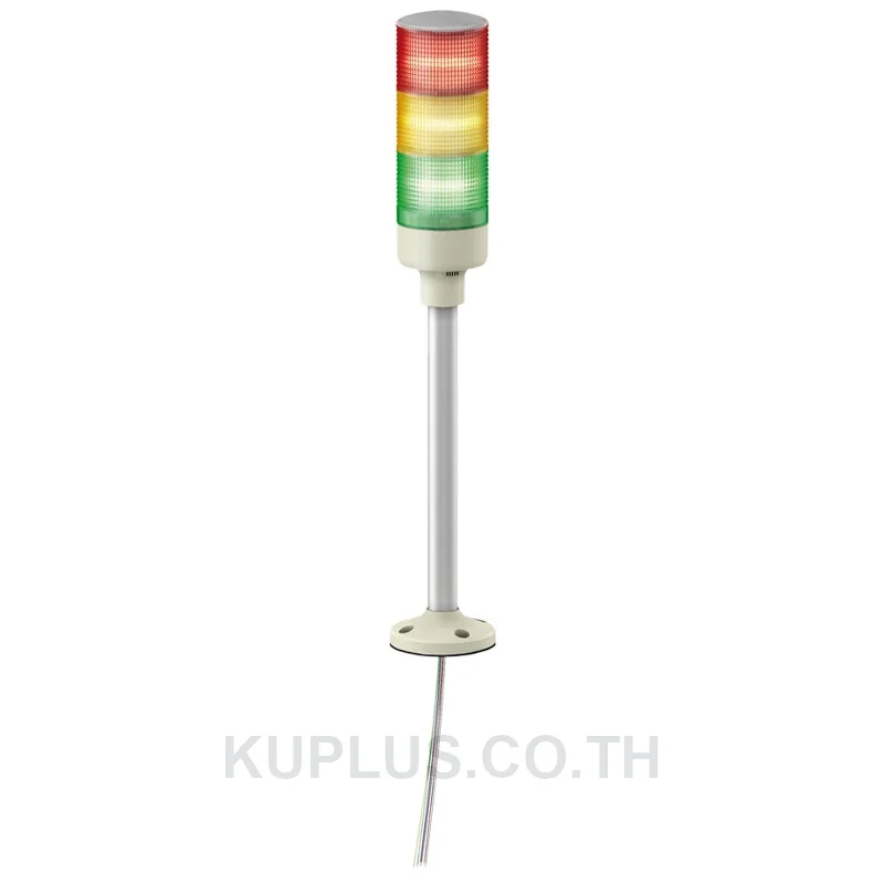 XVGB3H, ไฟสัญญาณหอคอย (Tower Light) Schneider Electric Harmony XVG 3 ชั้น แดง/เหลืองอำพัน/เขียว 24 V DC LED ติดตั้งด้วยแผ่นยึด