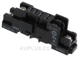 Relay Socket, DIN Rail, Screw, 5 Pins, 10 A, 250 V