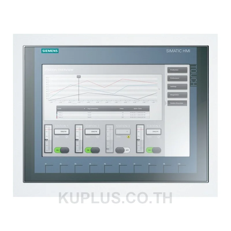 SIMATIC HMI, KTP1200 Basic DP, Basic Panel, Key/touch operation, 12" TFT display,