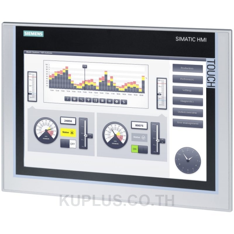 6AV2124-0MC01-0AX0 Touch Panel 12" 1280 x 800 IP65 / IP20 TP1200 Comfort
