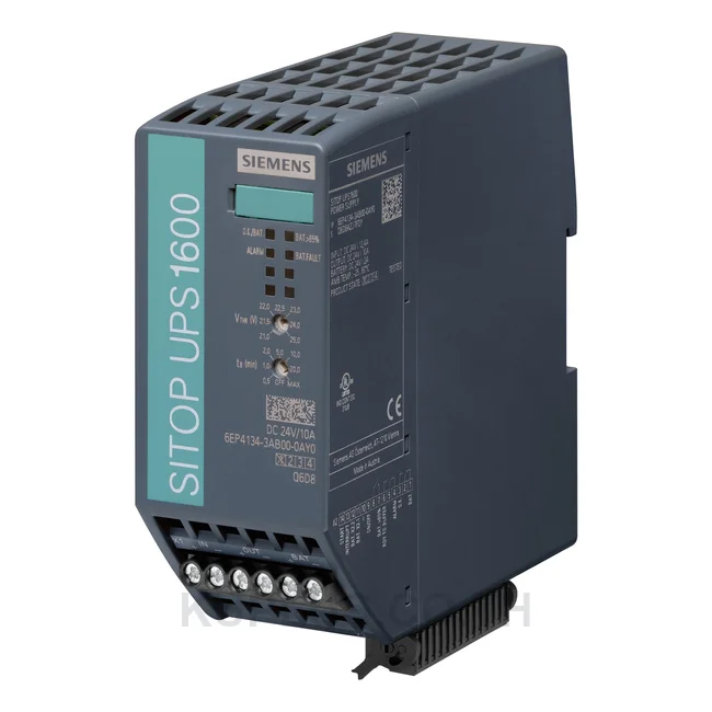 DC-UPS, DIN Rail Mount, 240W, 24V, 1x Screw Terminal