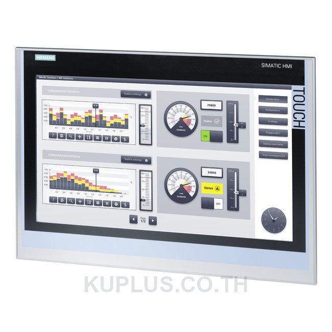 6AV2124-0QC02-0AX1 Touch Panel 15" 1280 x 800 IP65/IP20 TP1500 Comfort