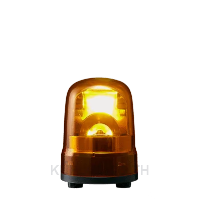 PATLITE SKH-M2J-Y ไฟสัญญาณเตือนแบบหมุน ขนาด 100 mm สีเหลือง ชนิดไม่มีเสียง กำลังไฟ 100-240V AC