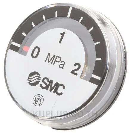 SMC G27-20-R1 Analogue Positive Pressure Gauge Back Entry 2Mpa, Connection Size R 1/16