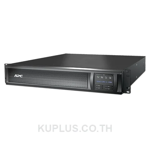 SMT1500RMI2UNC, เครื่องสำรองไฟ UPS APC Smart-UPS (จอ LCD) 1500 VA Line-Interactive แบบติดตั้งแร็ค 2U มี Network Card เอาต์พุต 230 V AC 1PH