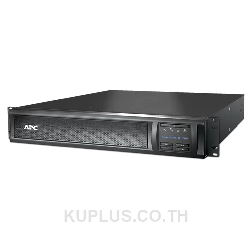 SMT1500RMI2UNC, เครื่องสำรองไฟ UPS APC Smart-UPS (จอ LCD) 1500 VA Line-Interactive แบบติดตั้งแร็ค 2U มี Network Card เอาต์พุต 230 V AC 1PH