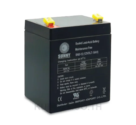 Sunny SN5-12 Rechargeable Battery, 12 V, 5 Ah