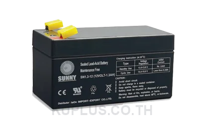 Sunny SN1.3-12 Rechargeable Battery, 12 V, 1.3 Ah