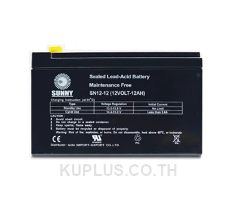 Sunny SN12-12 Rechargeable Battery, 12 V, 12 Ah