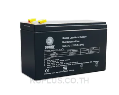 Sunny SN7.5-12 Rechargeable Battery, 12 V, 7.5 Ah