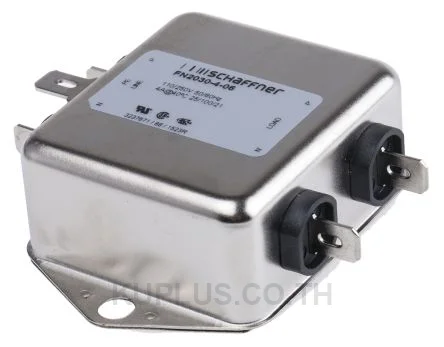 Schaffner FN2030 Series 4A 250 V ac 400Hz Flange Mount RFI Filter, with Tab Terminals