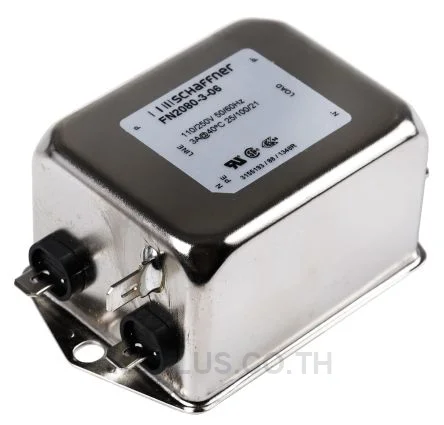 Schaffner FN2080 Series 3A 250 V ac 400Hz Chassis Mount RFI Filter, with Tab Terminals