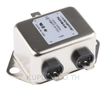 Schaffner FN2010B Series 6A 250 V ac 400Hz Chassis Mount RFI Filter, with Tab Terminals