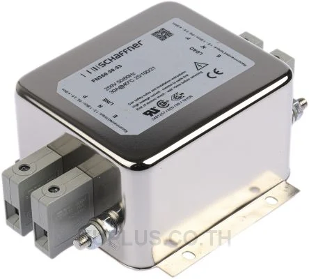 Schaffner FN350 Series 30A 250 V ac 400Hz Flange Mount RFI Filter, with Screw Terminals
