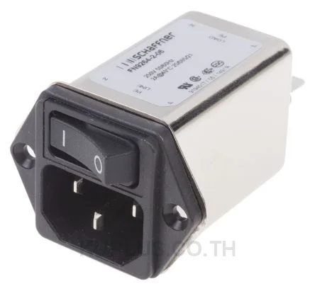 Schaffner FN9264 Series 2A 250 V ac 400Hz Flange Mount EMI Filter, with Tab Terminals