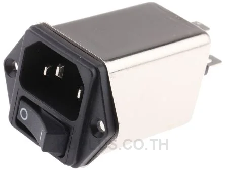 Schaffner FN9264 Series 10A 250 V ac 400Hz Panel Mount EMI Filter, with Tab Terminals