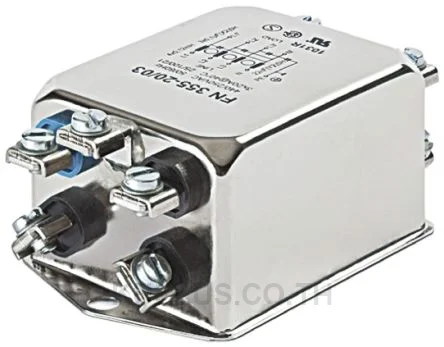 Schaffner FN 355 Series 3A 440 V ac 400Hz Flange Mount RFI Filter, with Tab Terminals