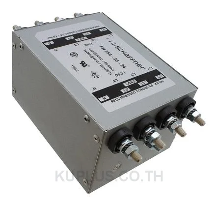 Schaffner FN 356 Series 25A 440 V ac 60Hz Chassis Mount RFI Filter, with Tab Terminals