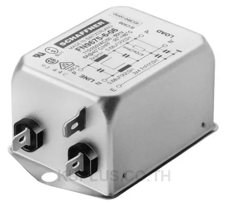 Schaffner FN9675 Series 6A 250 V ac 400Hz Chassis Mount Power Line Filter, with Screw Terminals