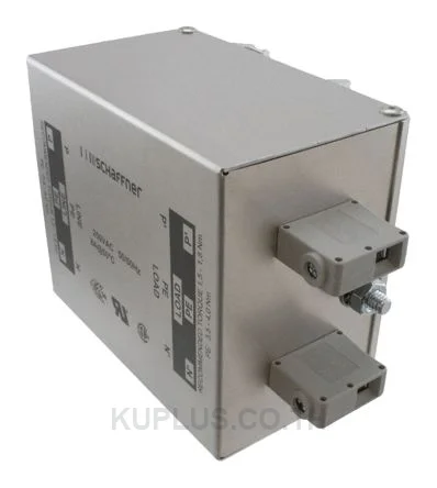 Schaffner FN2410H Series 25A 520 V ac 400Hz DIN Rail RFI Filter, with Screw Terminals 2 Phase
