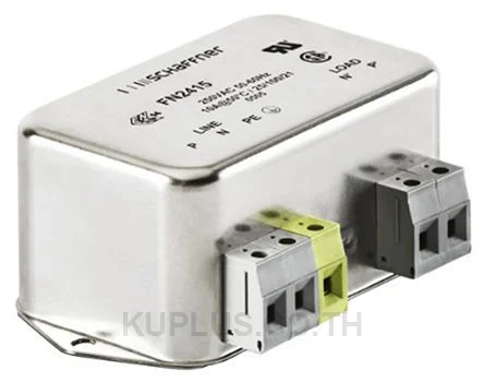 Schaffner FN2415 Series 16A 250 V ac 60Hz Chassis Mount RFI Filter, with Screw Terminals