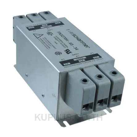 Schaffner FN3270 Series 65A 520 V ac 60Hz Chassis Mount RFI Filter, with Tab Terminals
