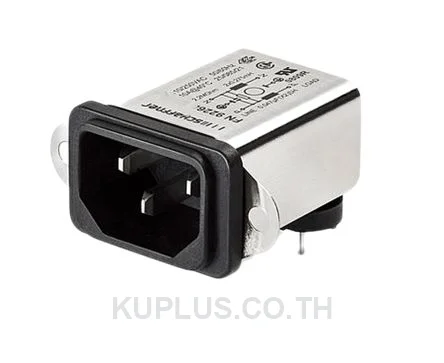 Schaffner FN9226 Series 6A 250 V ac 400Hz Flange Mount, Panel Mount EMI Filter, with Tab Terminals