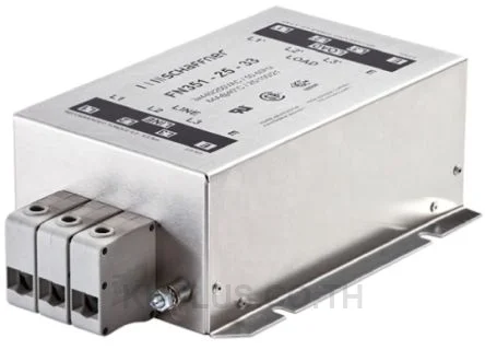 Schaffner FN351 Series 25A 440 V ac 60Hz Chassis Mount EMI Filter, with Wire Lead Terminals