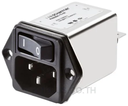 Schaffner FN9264 Series 4A 250 V ac 400Hz Flange Mount EMI Filter, with Tab Terminals