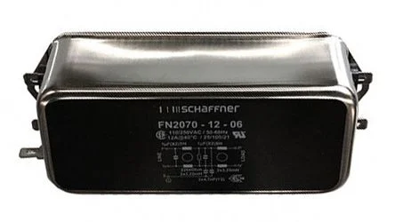 Schaffner FN2070 Series 12A 250 V ac 400Hz Chassis Mount EMI Filter, with Wire Lead Terminals
