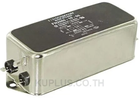 Schaffner FN2080 Series 12A 250 V ac 400Hz Chassis Mount EMI Filter, with Tab Terminals