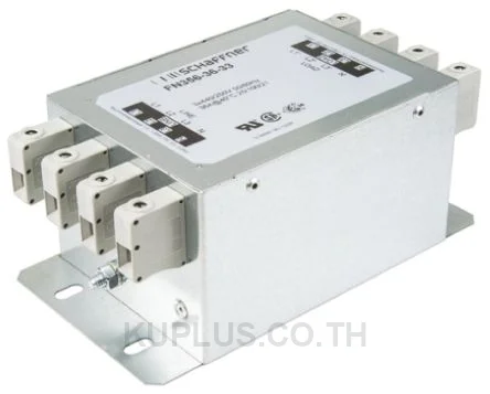 Schaffner FN 356 Series 36A 3 x 440/250 V ac 60Hz Chassis Mount RFI Filter, with Terminal Block Terminals