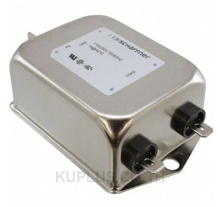Schaffner FN2080 Series 1A 110 V ac, 250 V ac DC to 400Hz Chassis Mount EMI Filter, with Tab Terminals, Single Phase