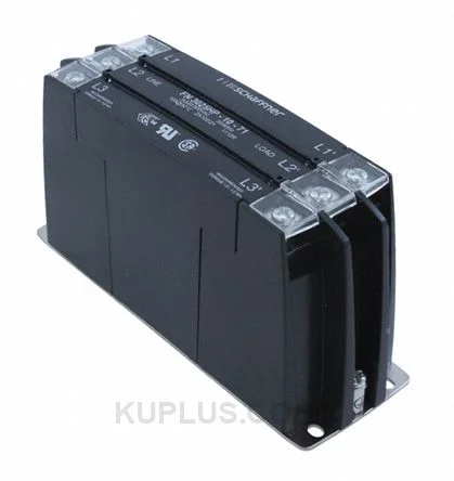 Schaffner FN3025 Series 10A 3 x 520/300 V ac 0 - 60Hz Chassis Mount, DIN Rail EMI Filter, with Screw Terminals