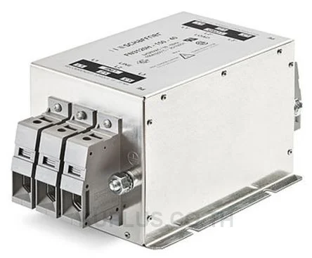 Schaffner FN3120 Series 80A 3 x 520/300 V ac 0 - 60Hz Chassis Mount EMI Filter, with Terminal Block Terminals