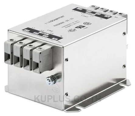 Schaffner FN3256 Series 160A 3 x 520/300 V ac 0 - 60Hz Chassis Mount EMI Filter, with Terminal Block Terminals