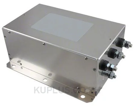 Schaffner FN3359 Series 180A 3 x 520/300 V ac 0 - 60Hz Chassis Mount RFI Filter, with Screw Terminals 3 Phase