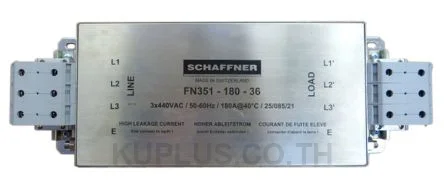 Schaffner FN351 Series 180A 3 x 440/250 V ac 0 - 60Hz Chassis Mount RFI Filter, with Terminal Block Terminals